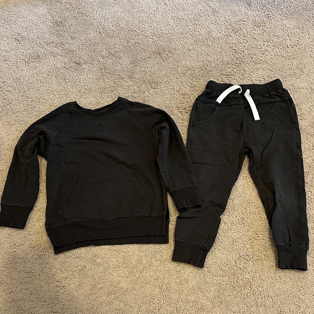 Little Bipsy Grey Kids Sweatshirt and Jogger Set